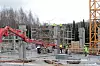 Rakennustyömaa Helsingin Pukinmäessä
