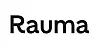 Mustalla kirjoitettu Rauma-teksti valkoisella taustalla.